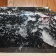 Black Cultured Marble Urn